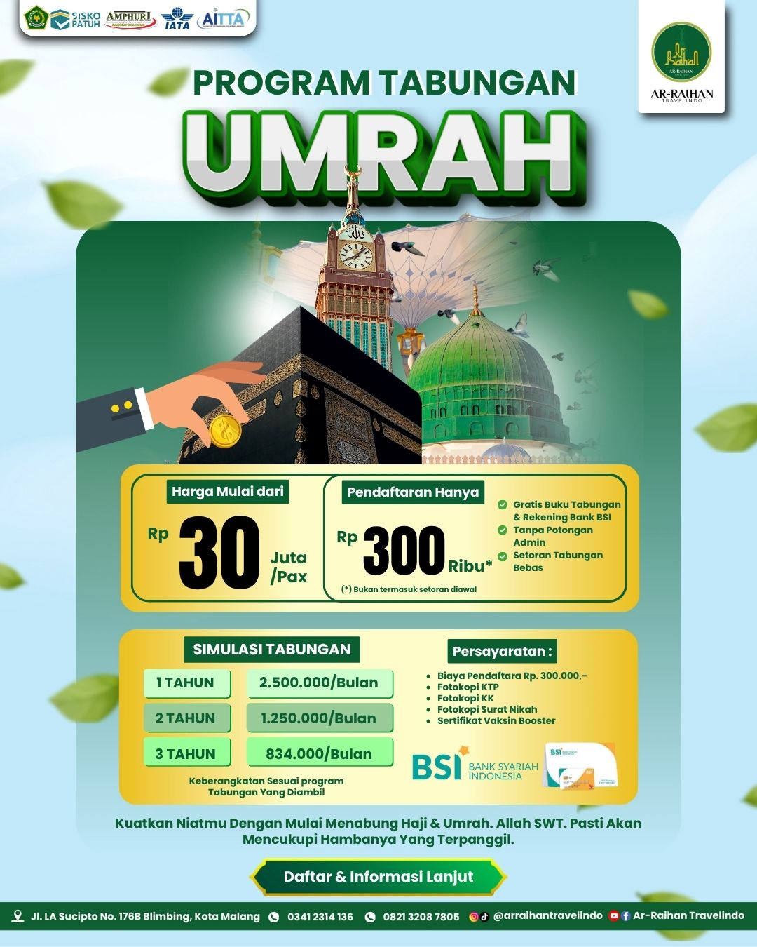 Program Tabungan Umroh Ar-Raihan Travelindo: Mulai dengan Niat, Berangkat dengan Tenang