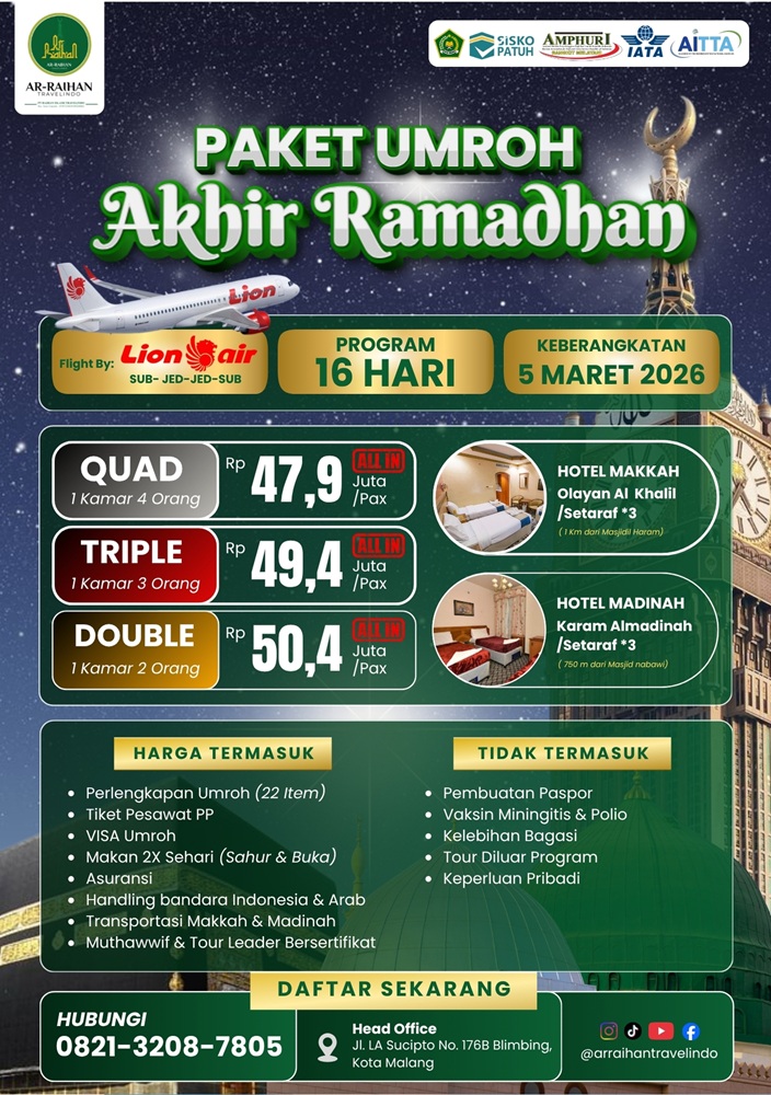 UMROH AKHIR RAMADHAN 2026