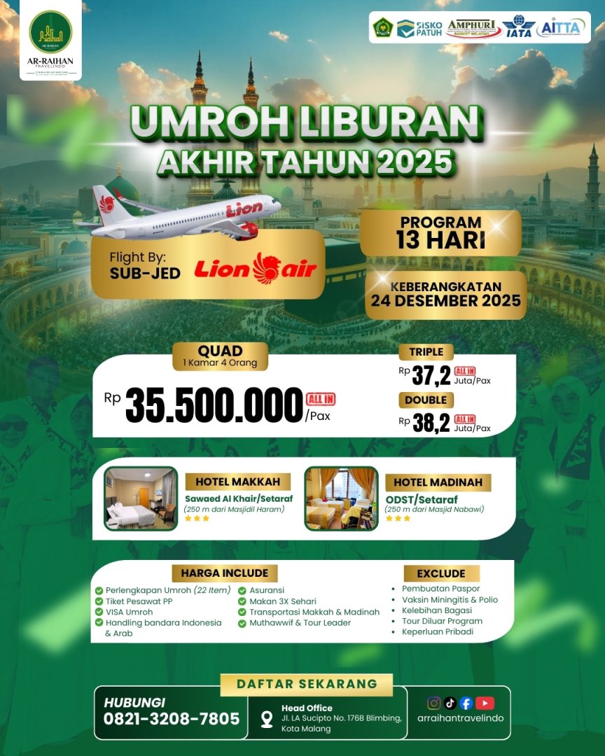 UMROH LIBURAN AKHIR TAHUN 2025
