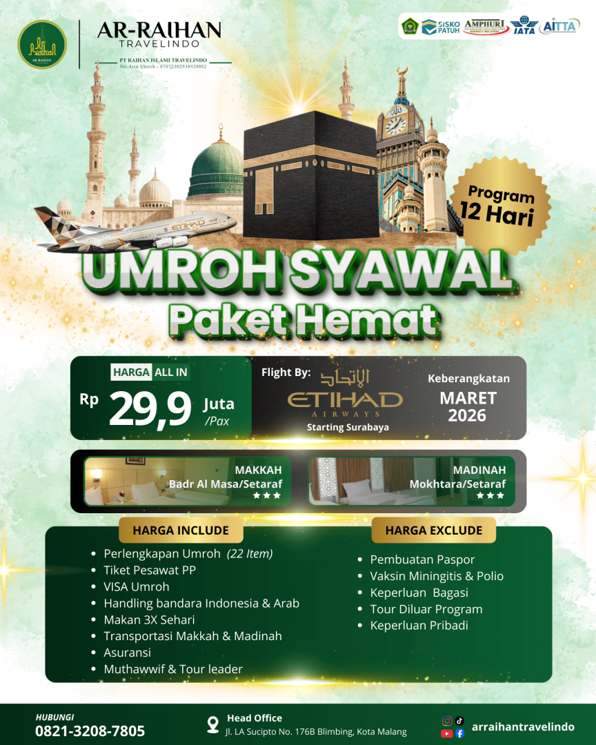 Umroh Syawal Paket Hemat