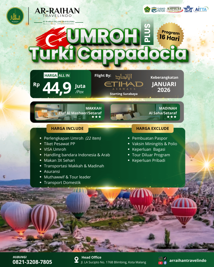 Umroh Plus Turki Cappadocia